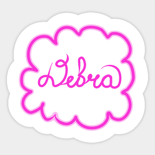 Debra. Female name. Sticker